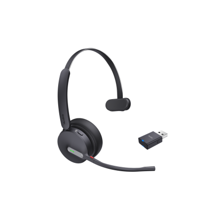 Yealink WH64 Hybrid Mono Wireless Headset - Black | Superior Comfort & Sound Quality | Model: 6938818319622